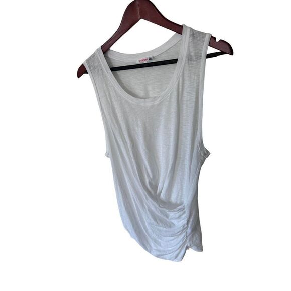 Sundry White Faux Wrap Light Weight Sleeveless Top Size 2 - Picture 5 of 8